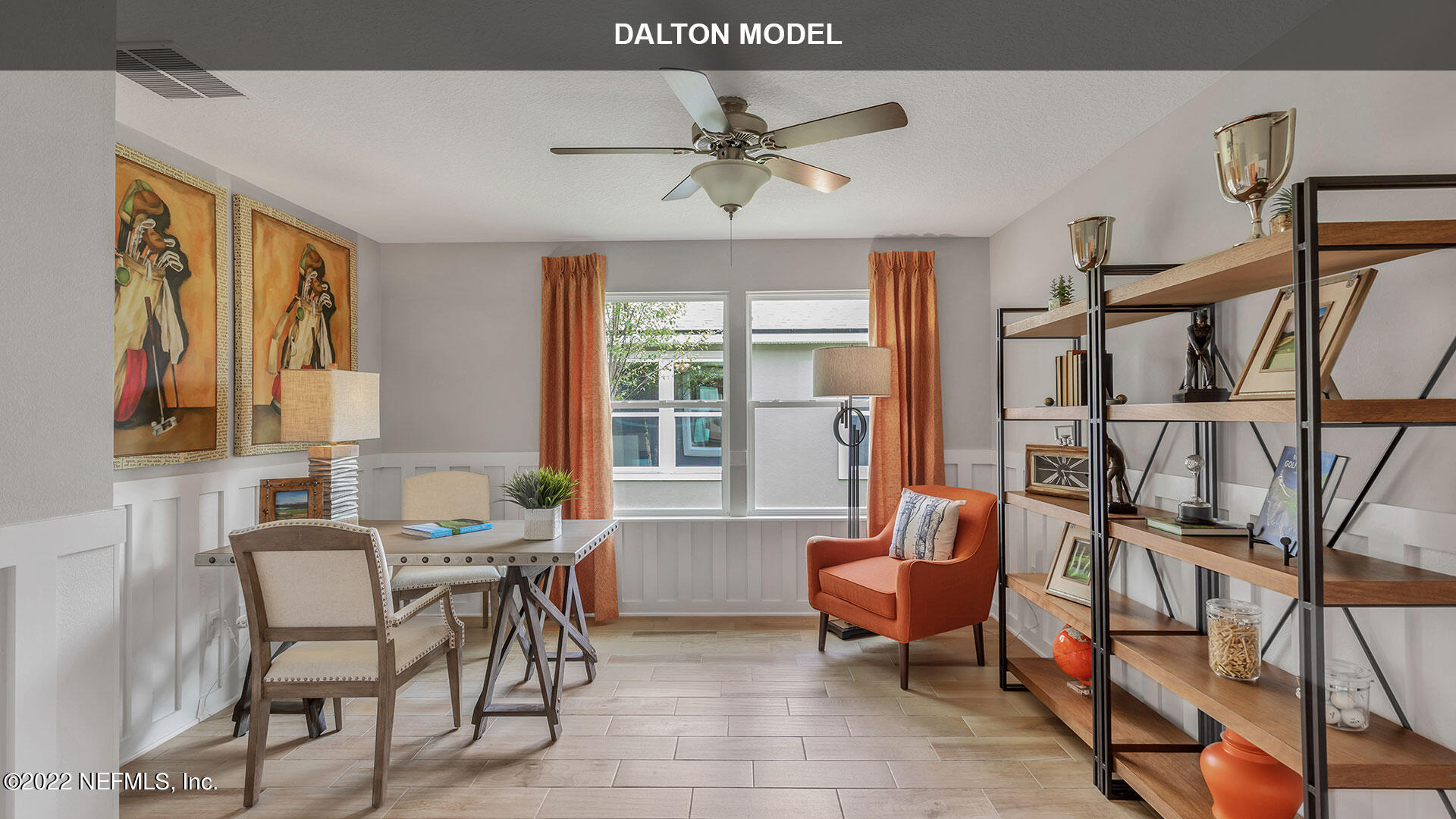 1360 Parkland Trail St. Augustine, FL 32095 - Photo 12 of 37 a workspace with wooden floor and windows