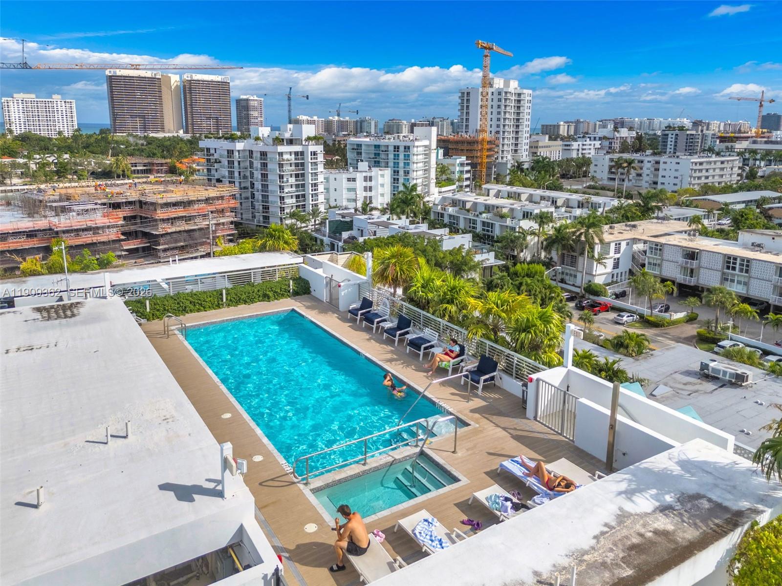 1100 100th Street, Unit 401 Bay Harbor Islands, FL 33154 - Photo 43 of 47 Rooftop Pool & Spa
