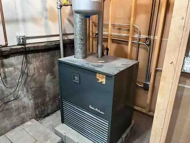 a view of water heater room