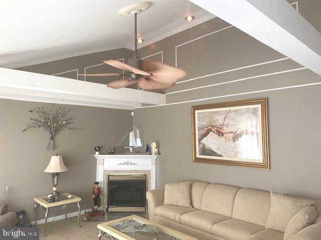 81 Plymouth Road Sicklerville, NJ 08081 - Photo 12 of 59 Corner gas log fireplace, ceiling fan
