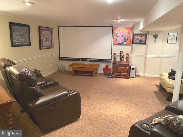 81 Plymouth Road Sicklerville, NJ 08081 - Photo 53 of 59 Basement entertainment/theatre sitting area