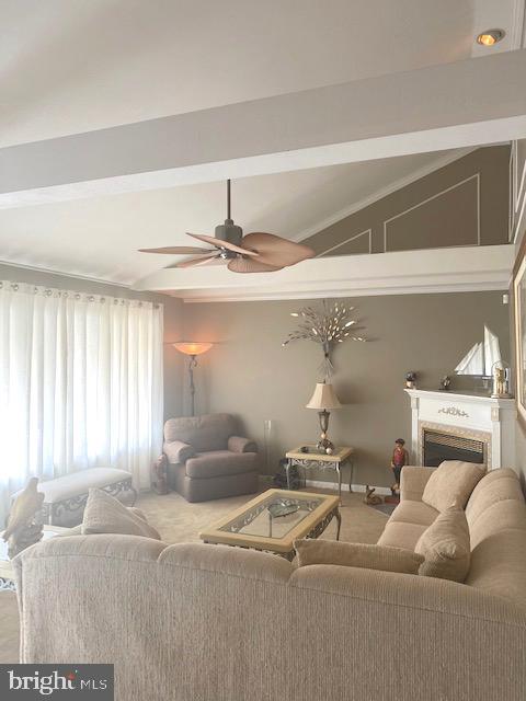 81 Plymouth Road Sicklerville, NJ 08081 - Photo 10 of 59 Living room with vaulted ceiling