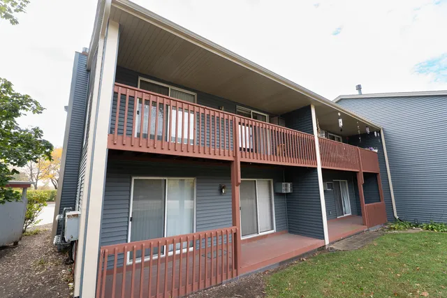 a view of a house with a balcony