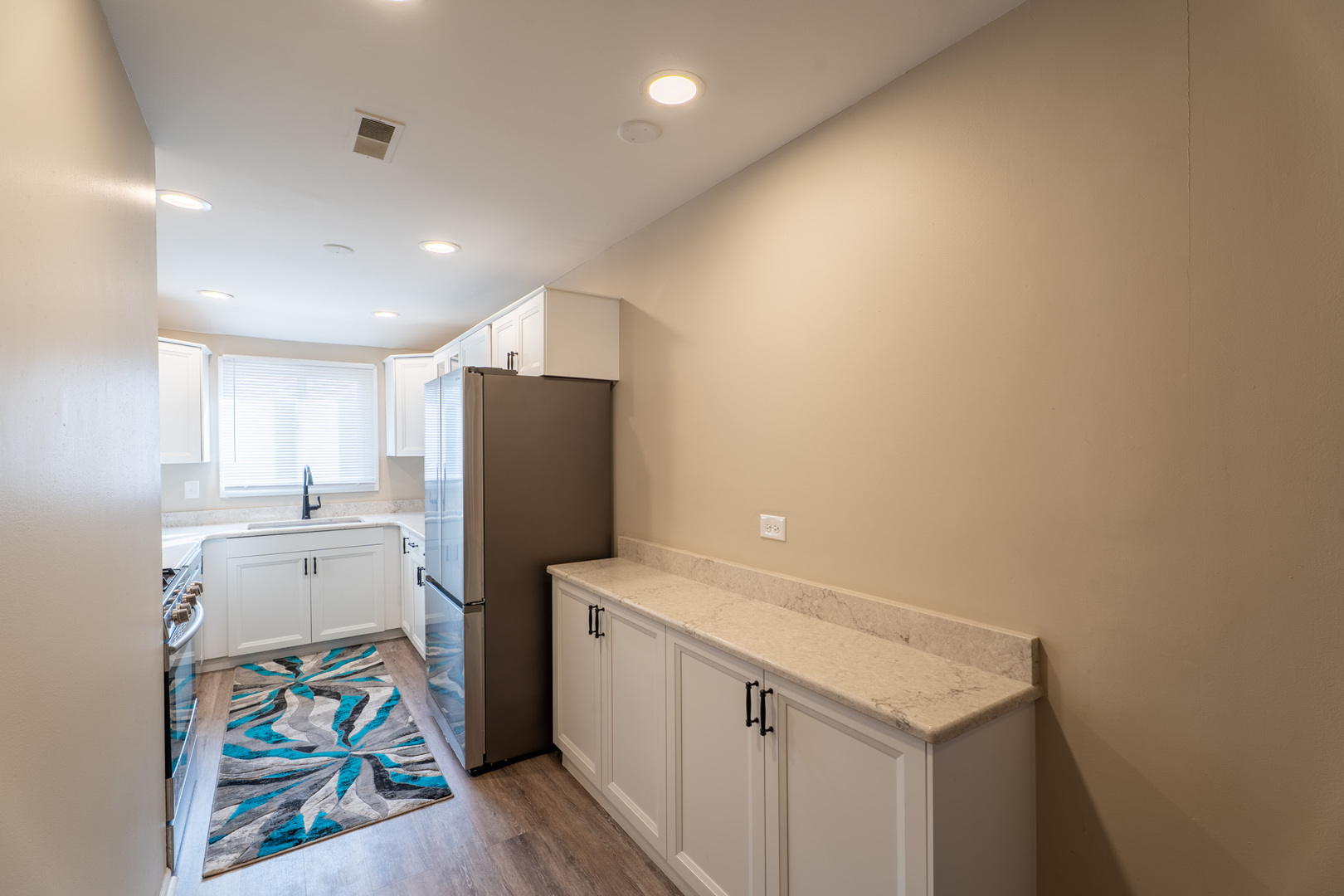 774 Terrace Court, Unit T Elgin, IL 60120 - Photo 6 of 27 a kitchen with a refrigerator and a sink