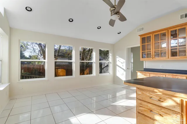 a view of a backyard with a garden