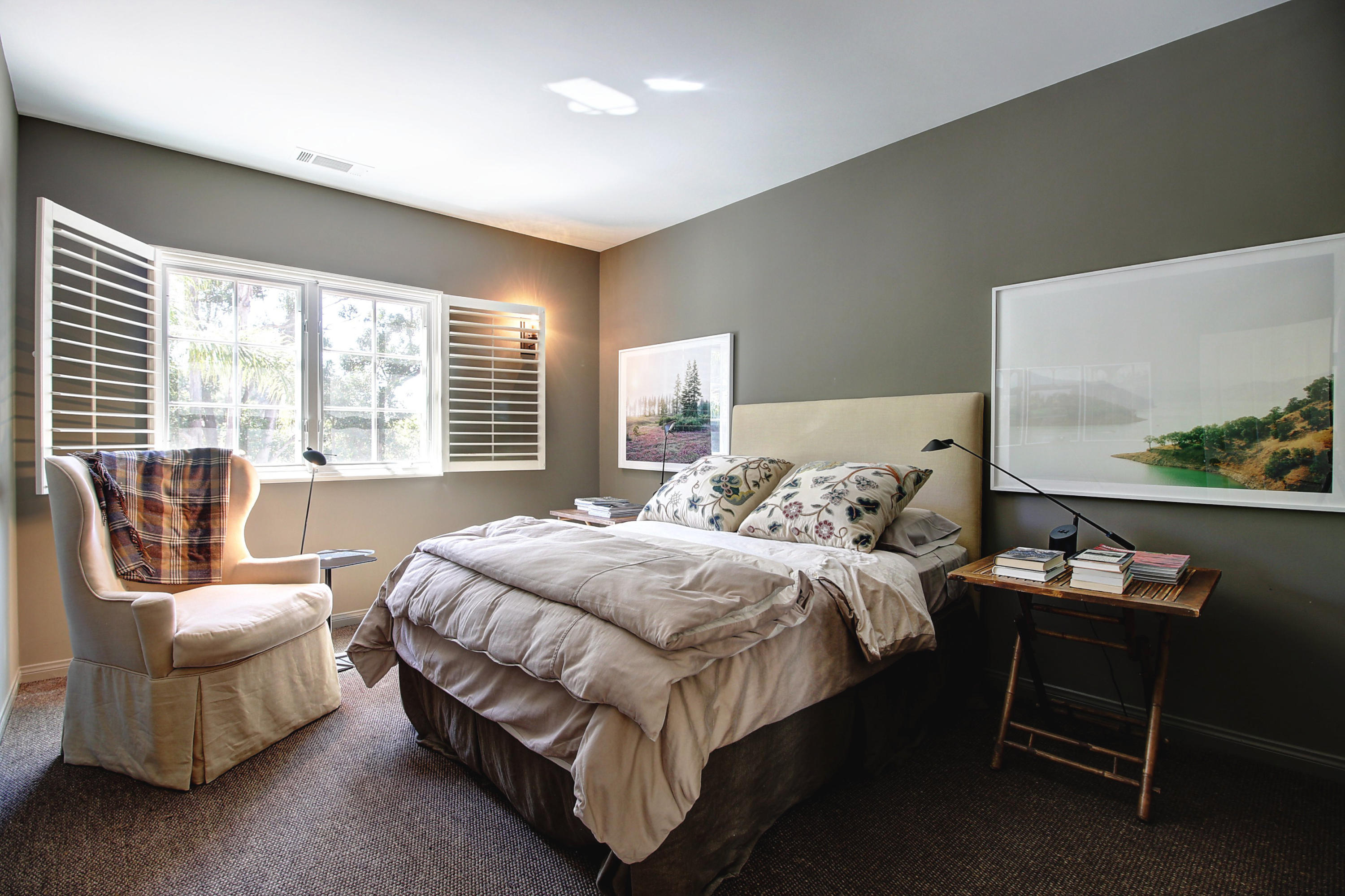 71 Olive Mill Road Montecito, CA 93108 - Photo 14 of 22 a bedroom with a bed and a couch