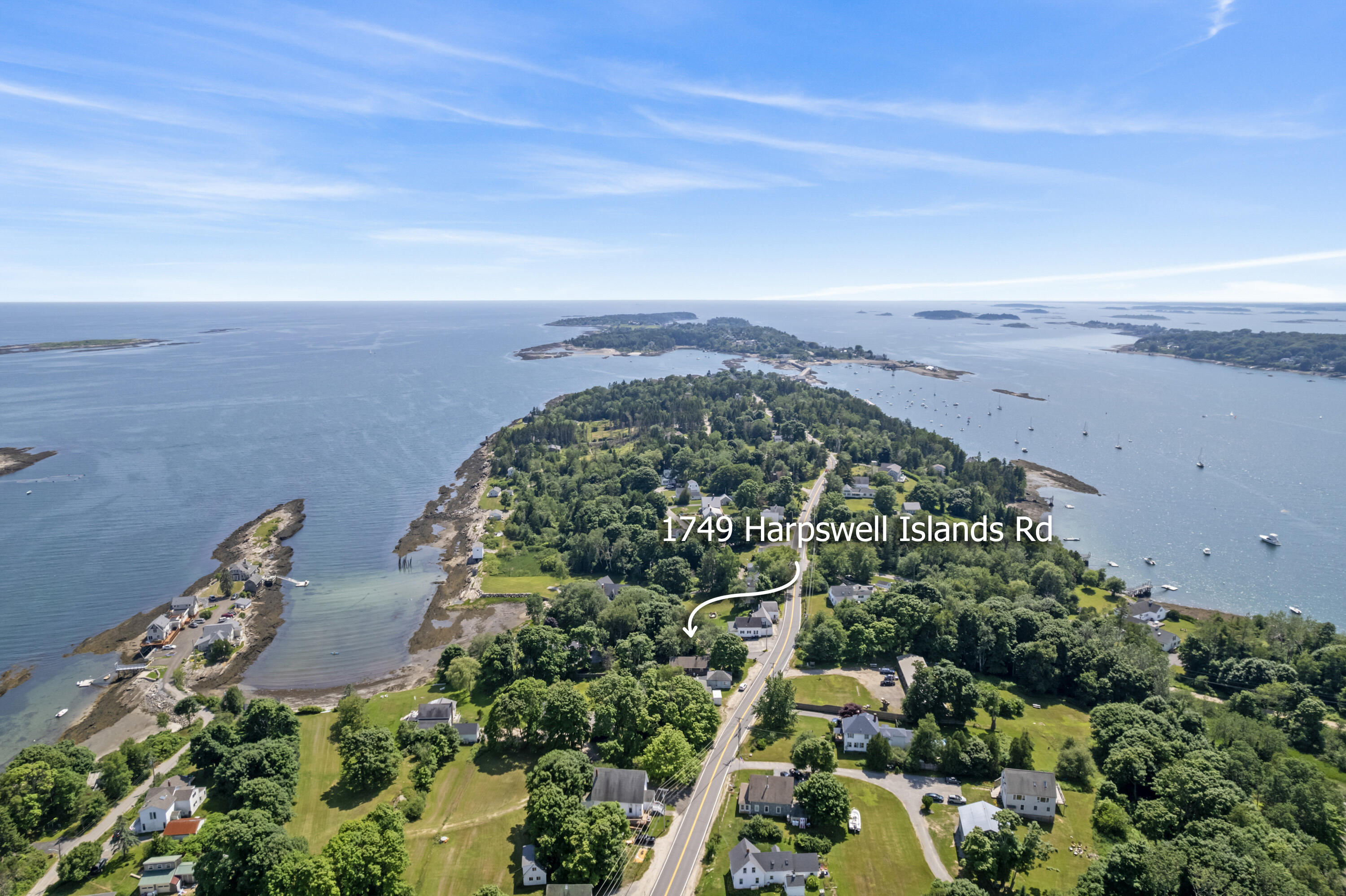 1749 Harpswell Islands Road Orrs Island, ME 04066 - Photo 33 of 36 Aerial