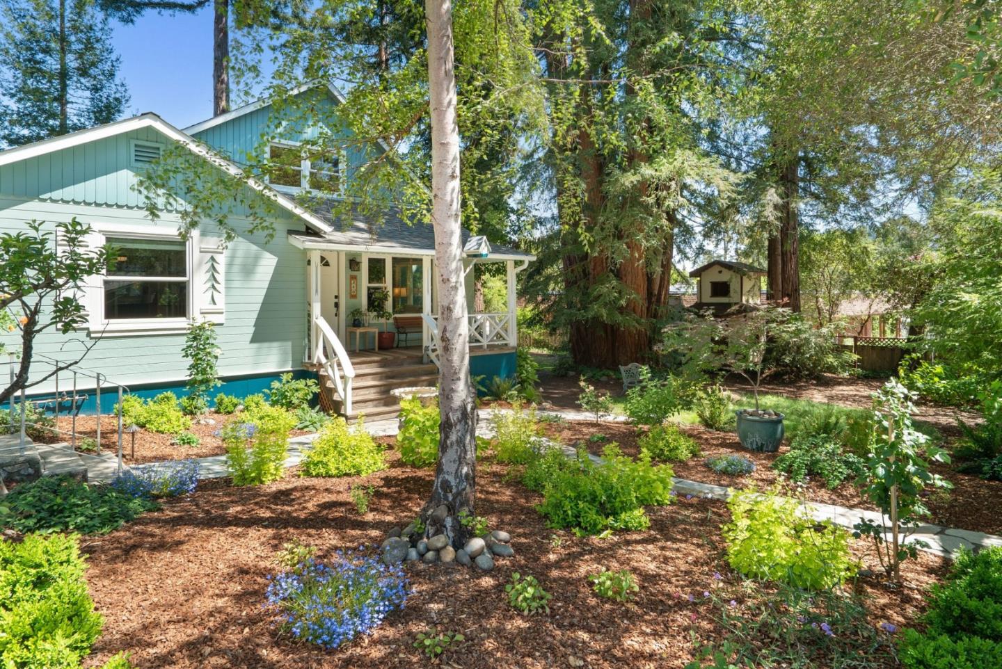 280 Main Street Ben Lomond, CA 95005 - Photo 2 of 47 a view of a house with backyard and garden