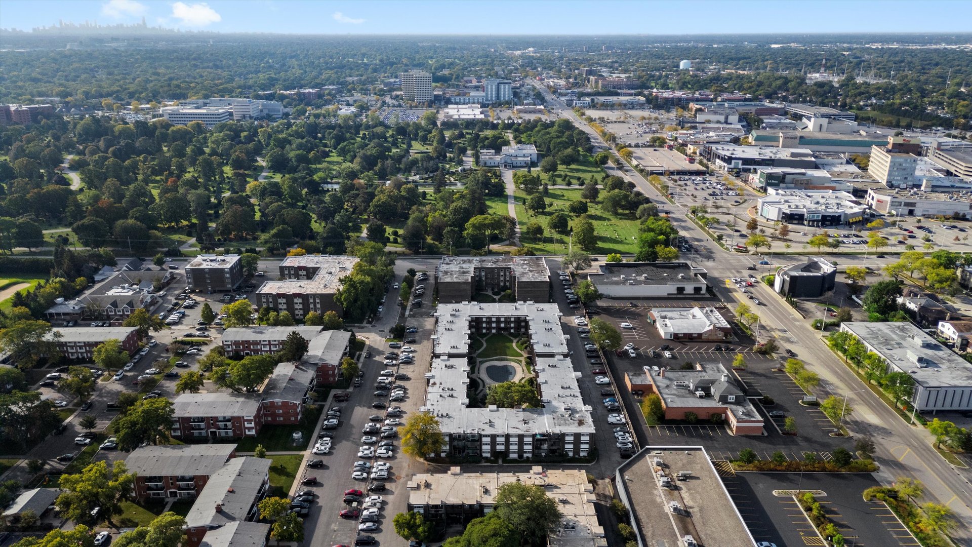 10124 Peach Parkway, Unit 208 Skokie, IL 60076 - Photo 34 of 38 an aerial view of city