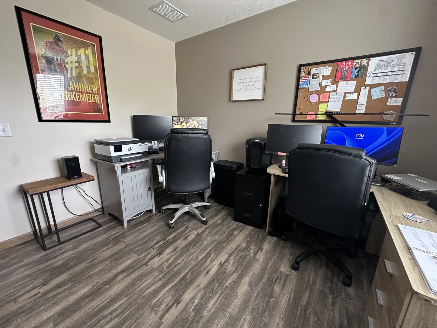 513 North 10th Street Benton, IL 62812 - Photo 71 of 75 a view of a workspace with furniture and a window