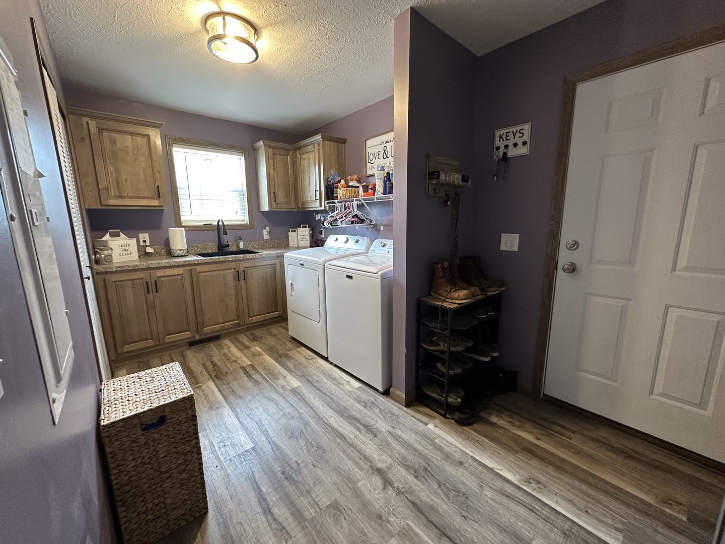 513 North 10th Street Benton, IL 62812 - Photo 73 of 75 a kitchen with sink cabinets and wooden floor