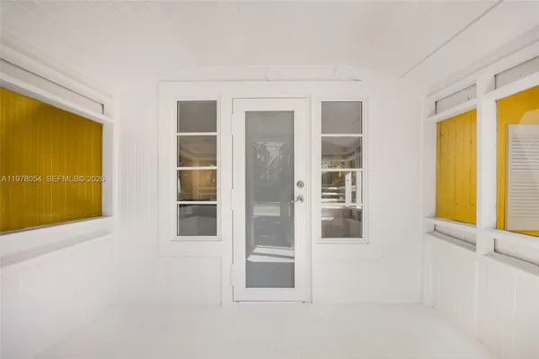 a view of front door