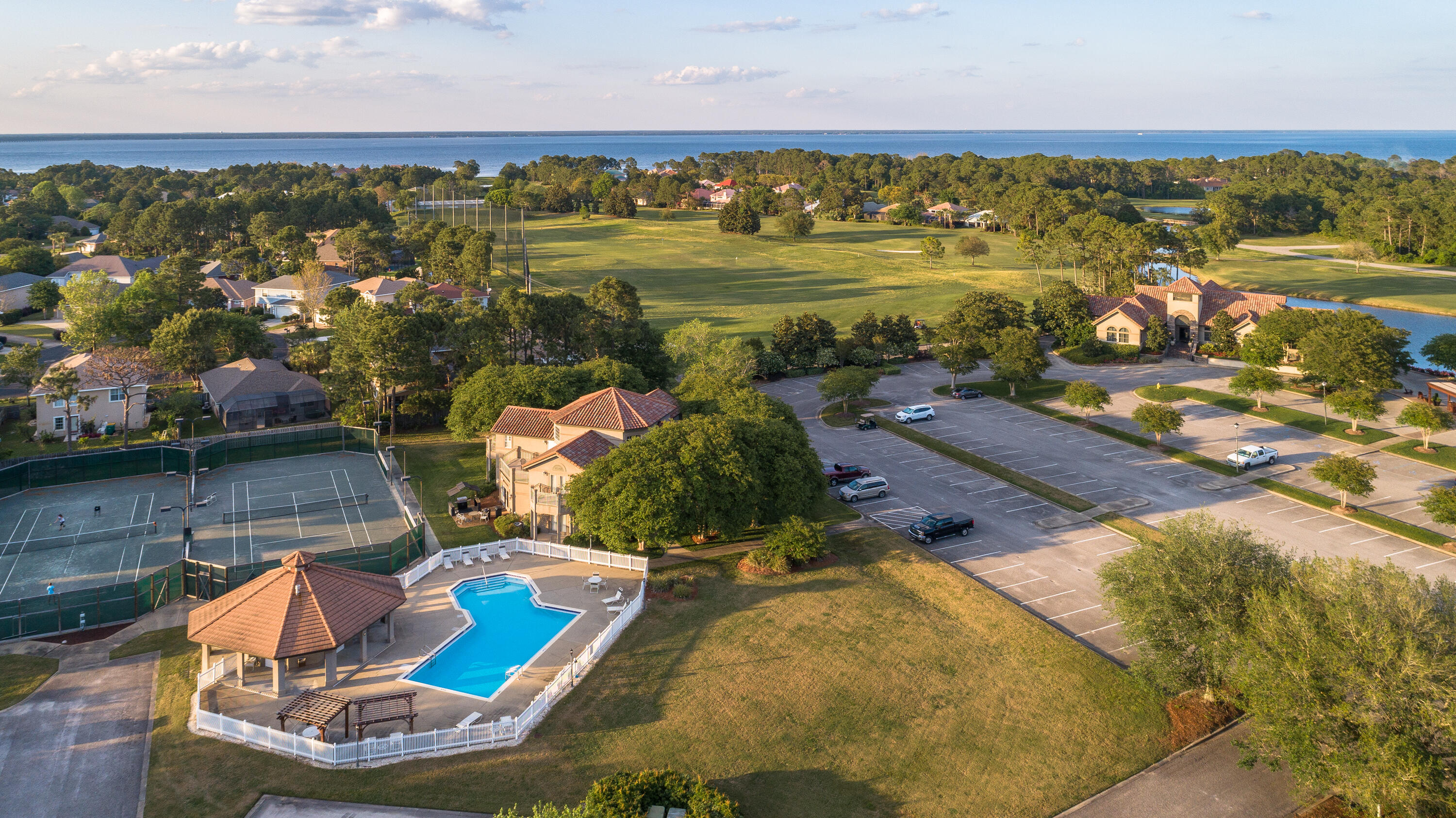 244 Indigo Loop Destin, FL 32550 - Photo 37 of 41 an aerial view of a house with a ocean view