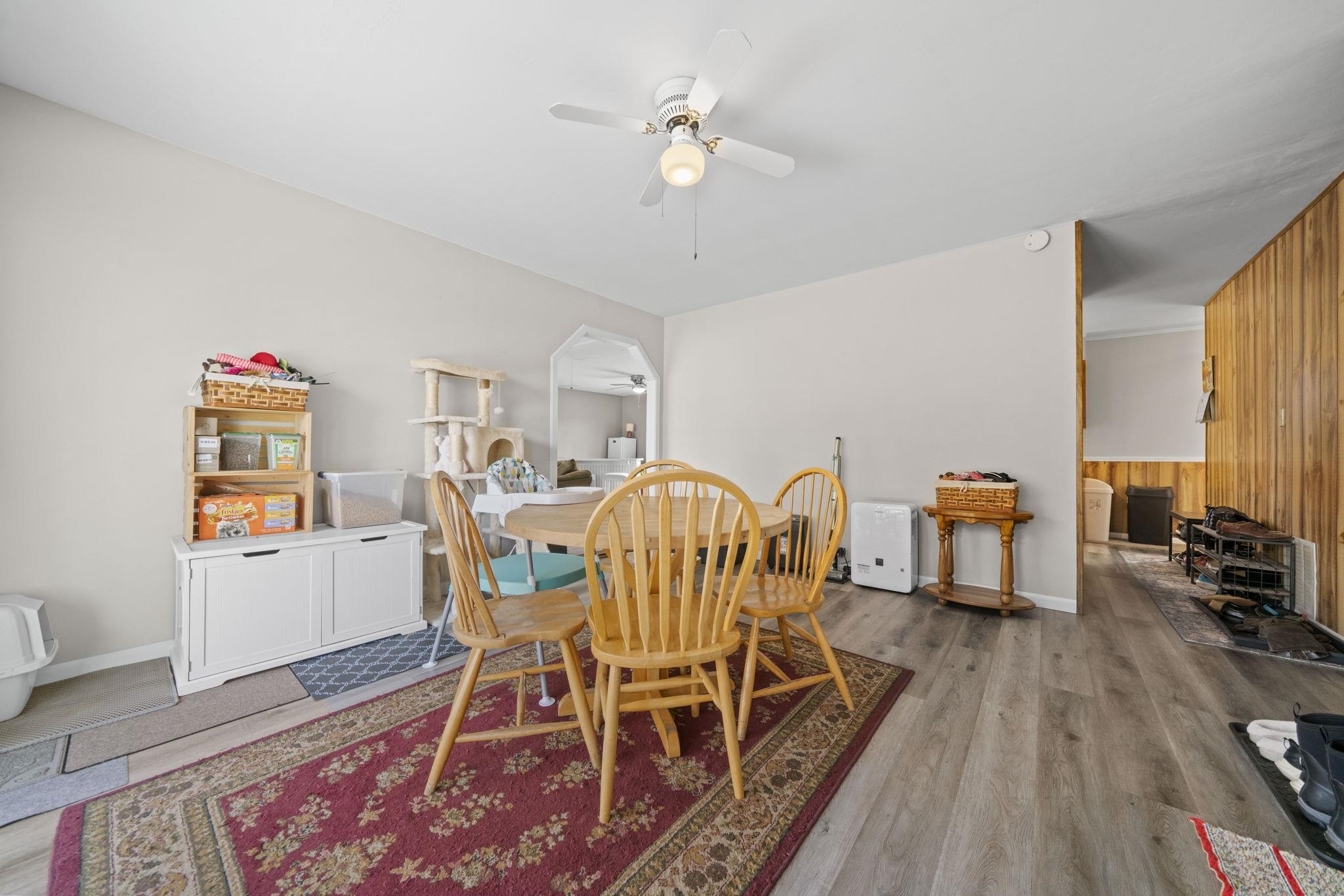 601 West 1st Street Mount Morris, IL 61054 - Photo 10 of 28 a view of a dining room with furniture window and wooden floor