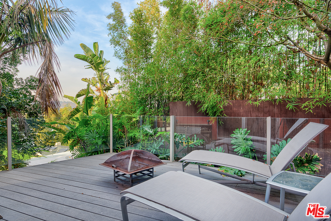 2337 Baxter Street Los Angeles, CA 90039 - Photo 15 of 16 a view of a terrace with a bench
