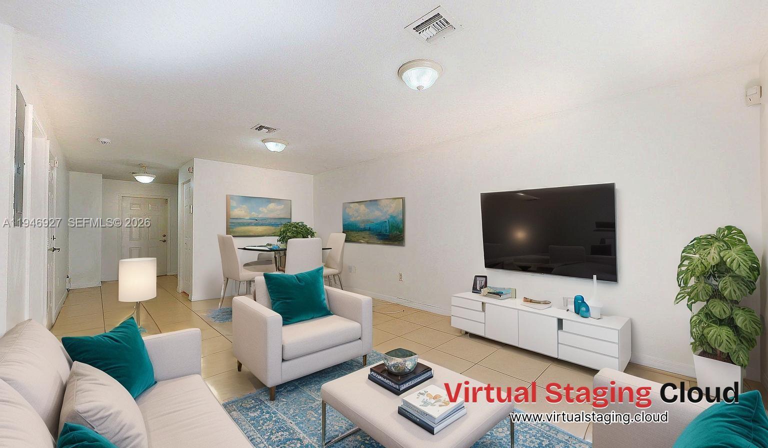 14162 Southwest 260th Street, Unit 104 Homestead, FL 33032 - Photo 9 of 43 staged living room