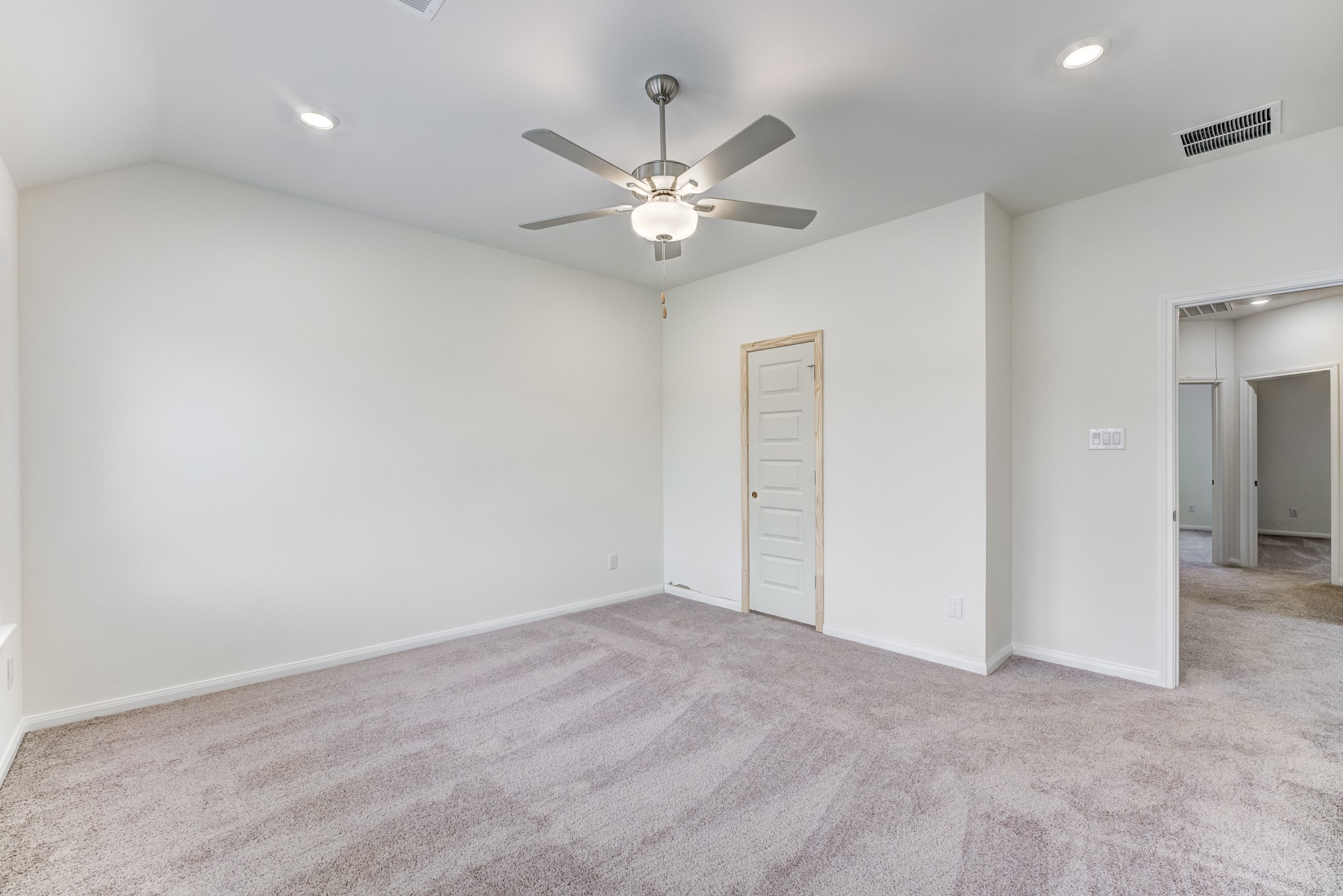 20646 Dynamic Court Humble, TX 77338 - Photo 22 of 40 wooden floor in an empty room with a fan