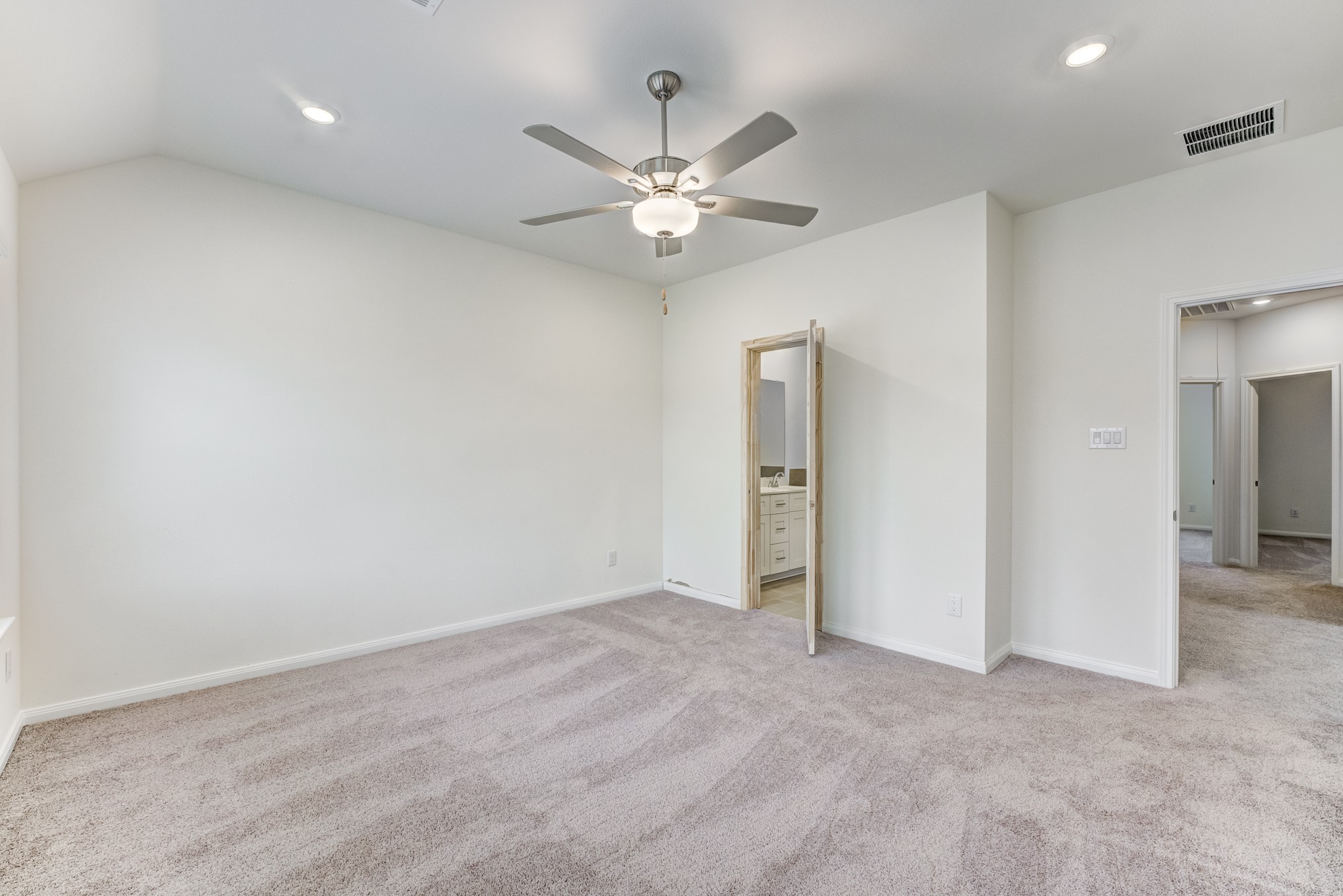 20646 Dynamic Court Humble, TX 77338 - Photo 23 of 40 wooden floor in an empty room with a fan