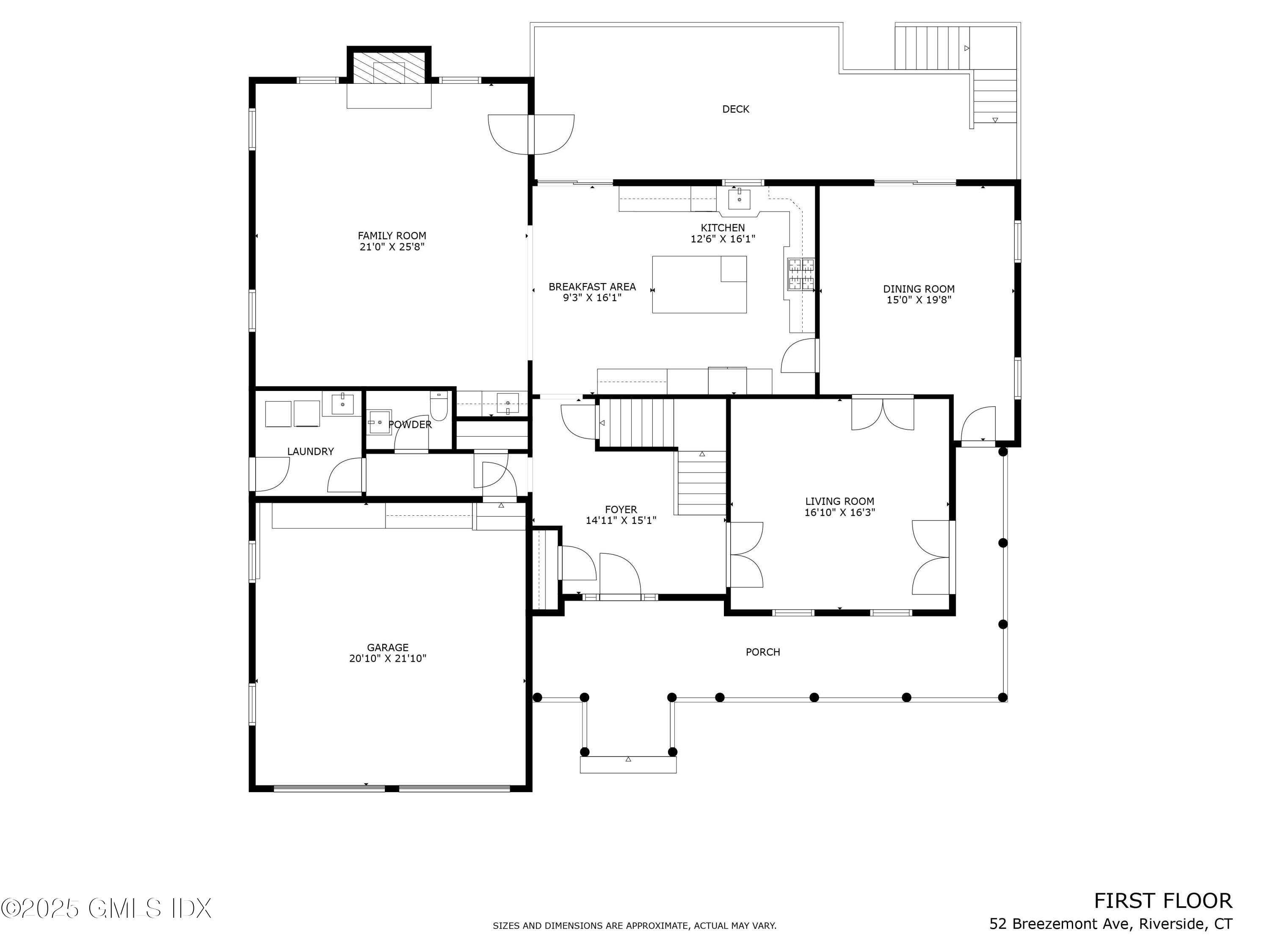 52 Breezemont Avenue Riverside, CT 06878 - Photo 24 of 27 First Floor
