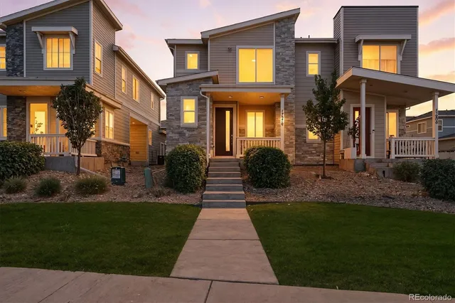 a front view of a house having yard