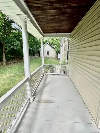 a view of a porch