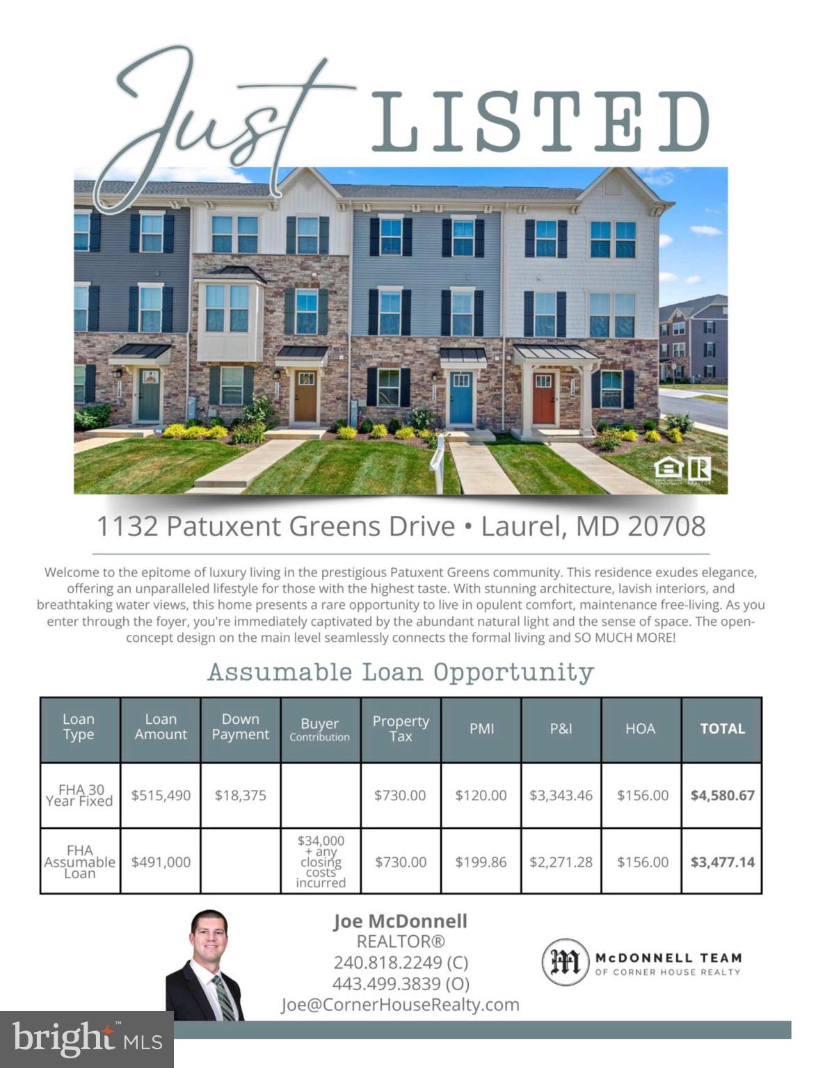 1132 Patuxent Greens Drive Laurel, MD 20708 - Photo 2 of 44 Assumable Loan. See attached docs for more info.