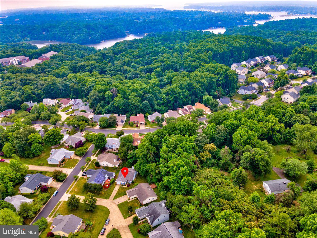 2792 Rudder Drive Annapolis, MD 21401 - Photo 34 of 36 Aerial View of Neighborhood and River