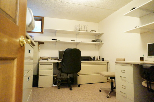 1760 East Burville Road Crete, IL 60417 - Photo 22 of 25 a view of a workspace with furniture and a window