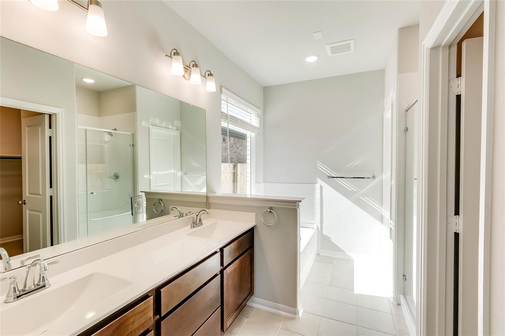 325 Diamondleaf Drive Buda, TX 78610 - Photo 16 of 29 a bathroom with a sink double vanity and a mirror