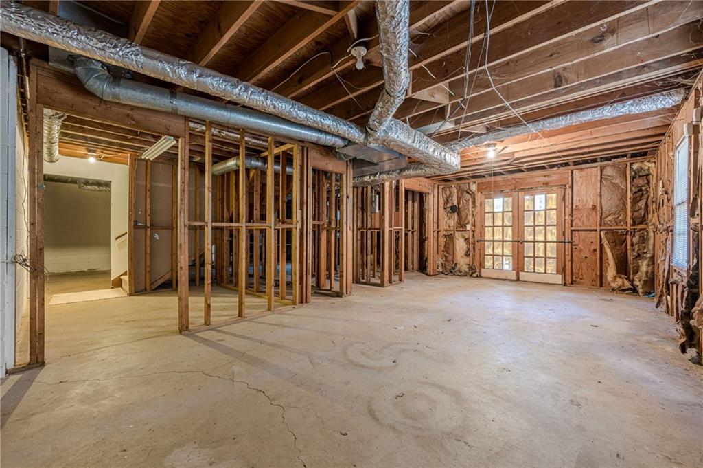 4147 Scofield Place Stone Mountain, GA 30083 - Photo 50 of 56 a view of an empty room with wooden walls