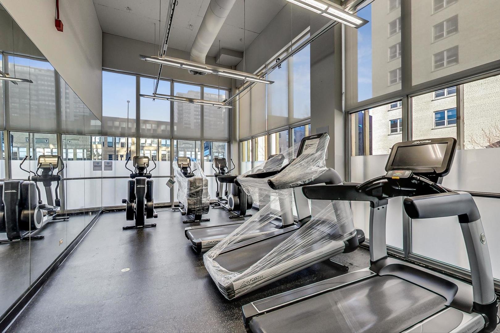 655 West Irving Park Road, Unit 3012 Chicago, IL 60613 - Photo 21 of 24 a view of a room with gym equipment