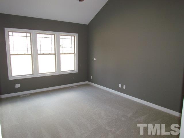 1644 Forest Road Wake Forest, NC 27587 - Photo 12 of 23 Beautiful master bedroom w/ vaulted ceiling, ceiling fan w/ light, carpet w/ 6lb pad, cable prewire, walk in closet