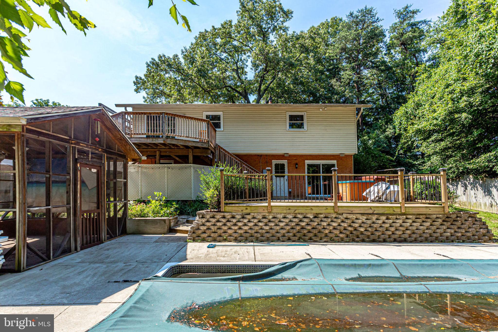 8408 Chervil Road Lanham, MD 20706 - Photo 22 of 31 Exterior Rear w/ Pool