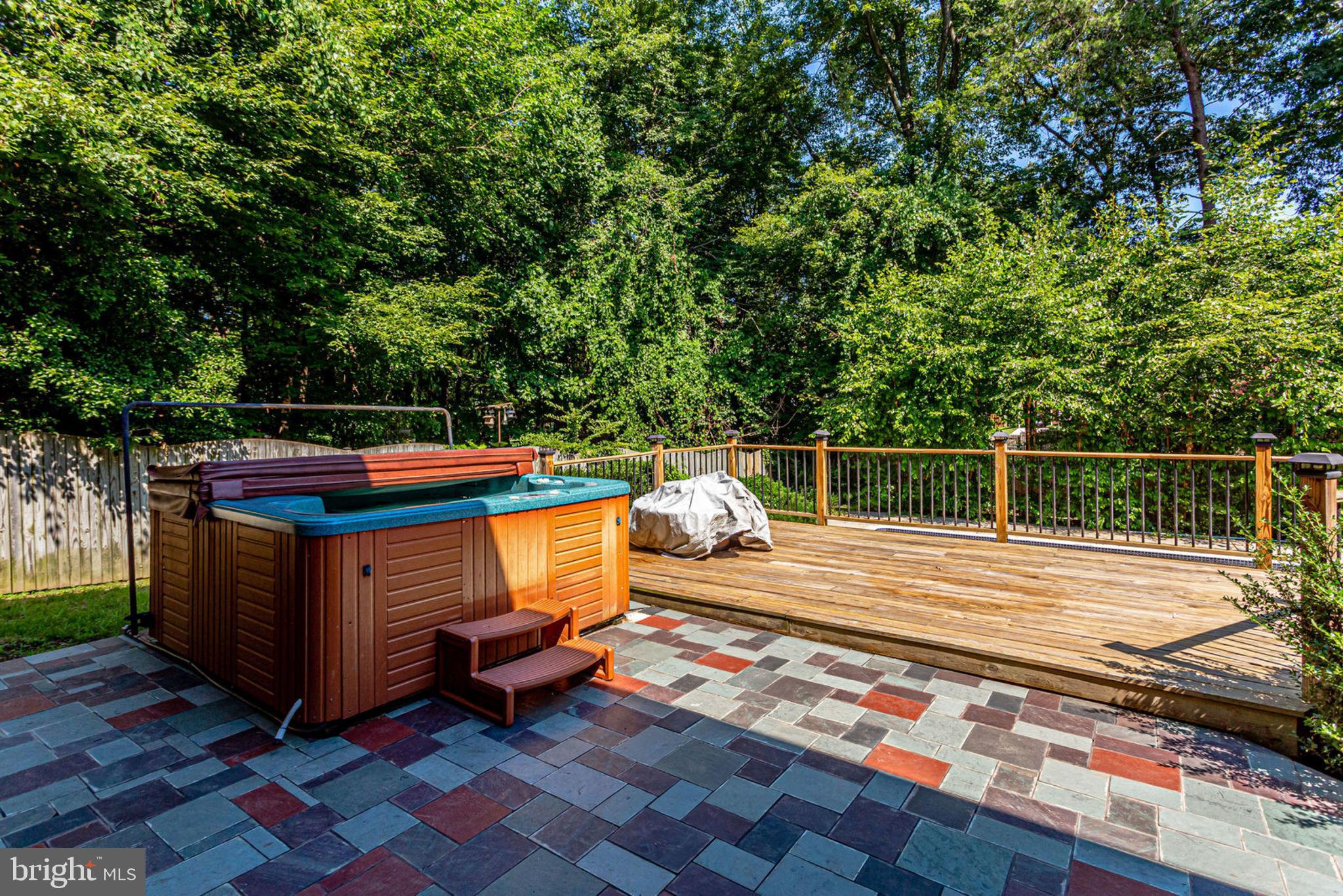 8408 Chervil Road Lanham, MD 20706 - Photo 24 of 31 Exterior Rear Patio w/Hot Tub