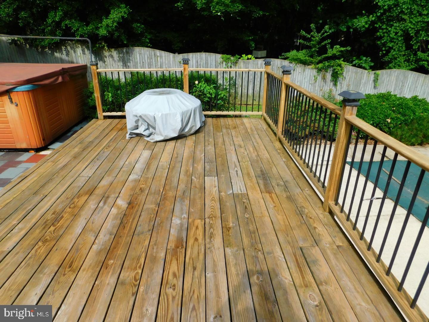 8408 Chervil Road Lanham, MD 20706 - Photo 28 of 31 Rear Deck w/Hot Tub