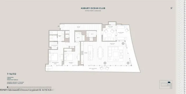 a view of gallery with wooden floor