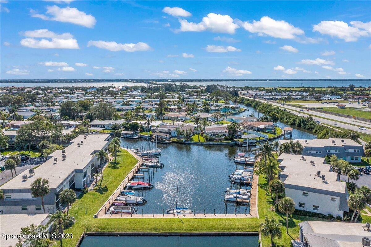 435 Dove Lane, Unit 810 Satellite Beach, FL 32937 - Photo 37 of 43 a view of a city with an ocean