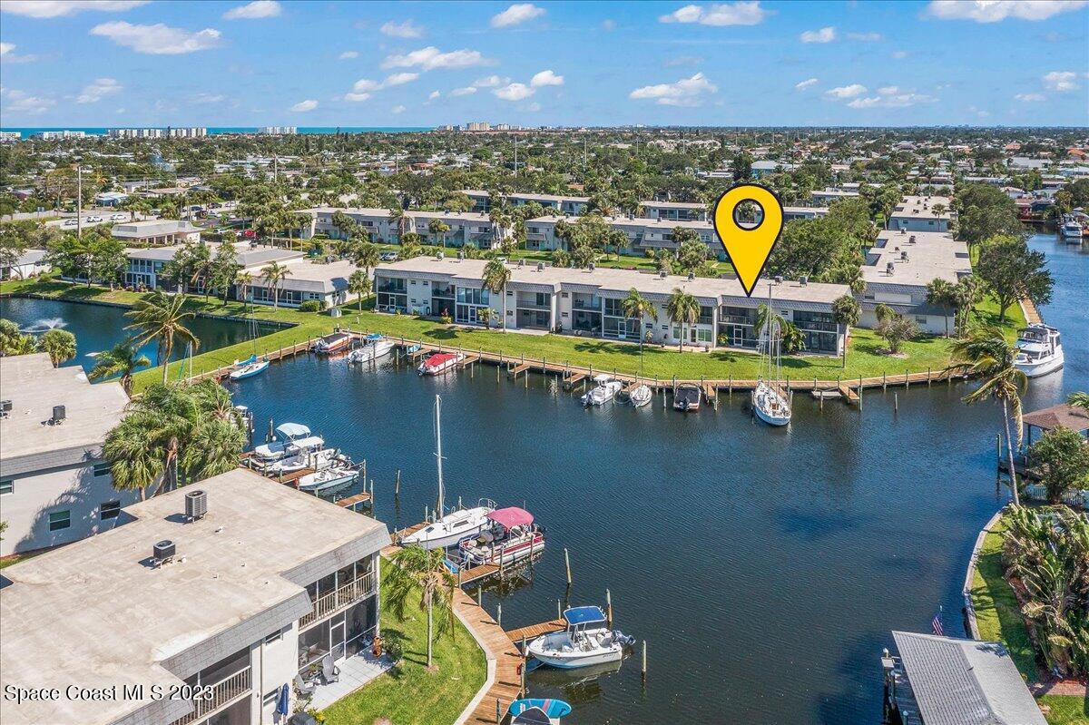 435 Dove Lane, Unit 810 Satellite Beach, FL 32937 - Photo 43 of 43 a view of a swimming pool from a balcony