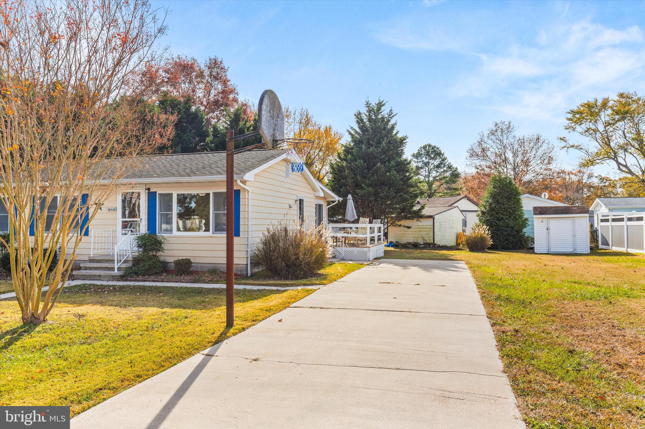 36466 Old Mill Road Ocean View, DE 19970 - Photo 34 of 36 Large side yard with storage shed