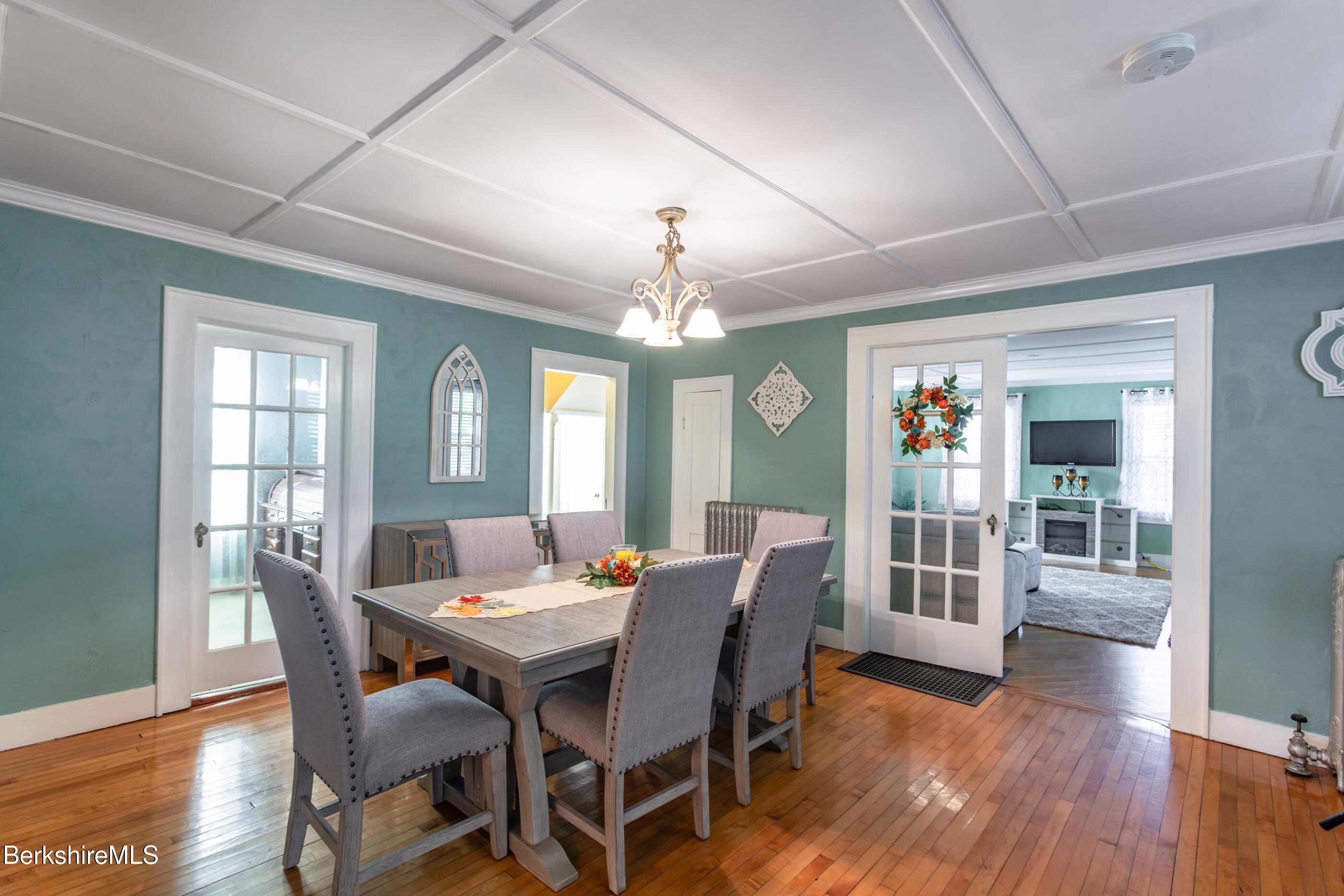 396 Maple Street Hinsdale, MA 01235 - Photo 14 of 47 a view of a dining room with furniture window and wooden floor