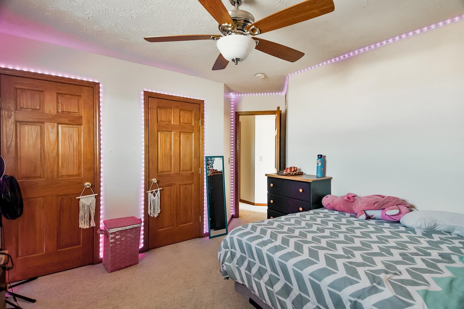 381 Red Fox Drive Davis Junction, IL 61020 - Photo 31 of 38 a bedroom with a bed and a chandelier