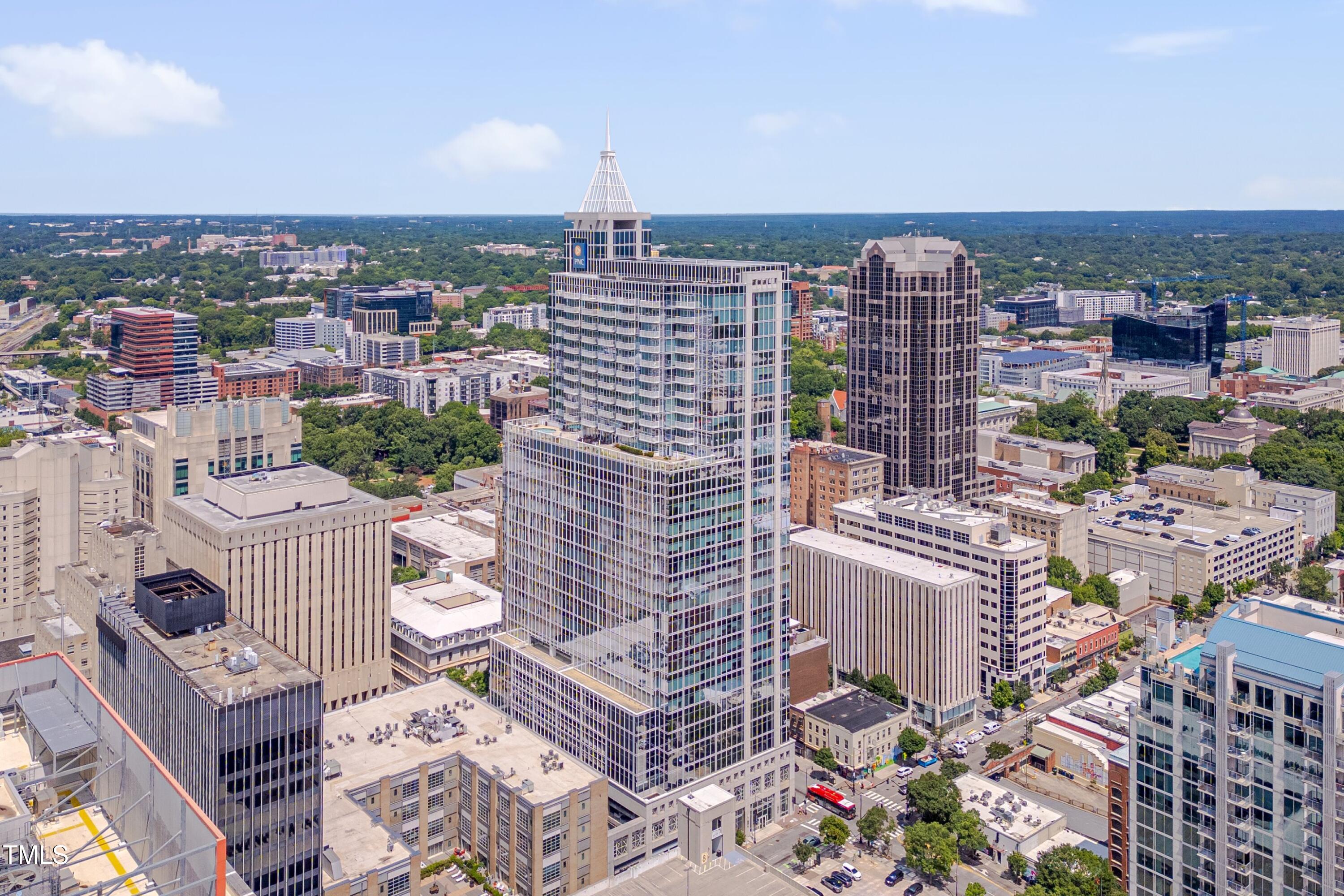 301 Fayetteville Street, Unit 2611 Raleigh, NC 27601 - Photo 30 of 44 a view of city with tall buildings
