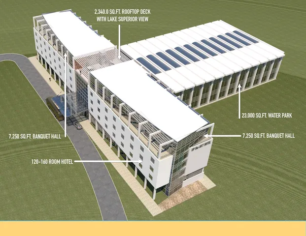 a view of a building with a swimming pool