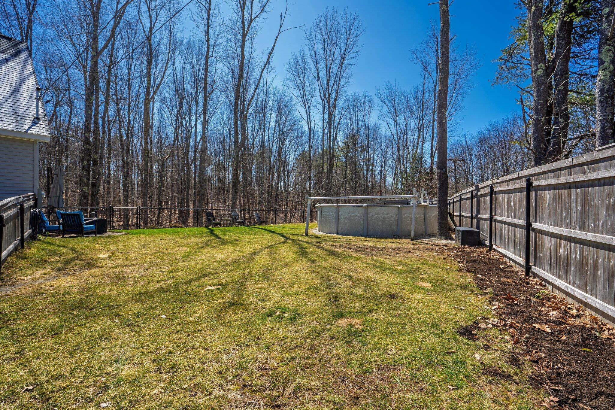 Fenced in yard