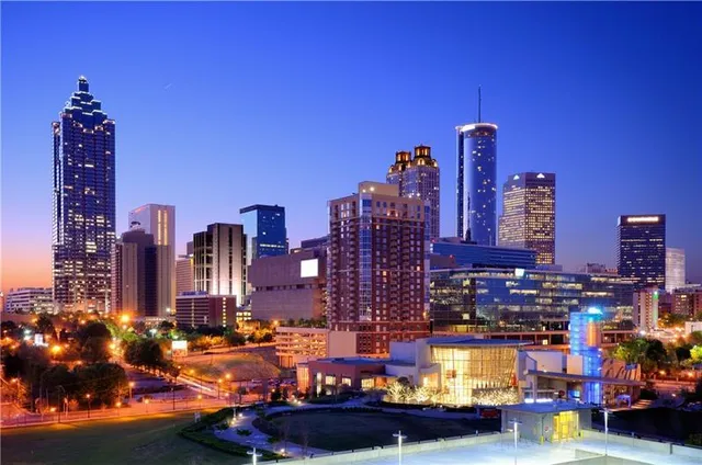 a view of a building with an outdoor space