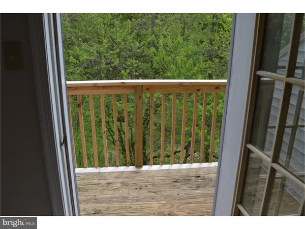 a view of a wooden door