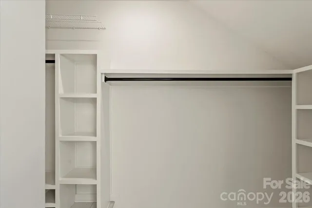 a close view of closet