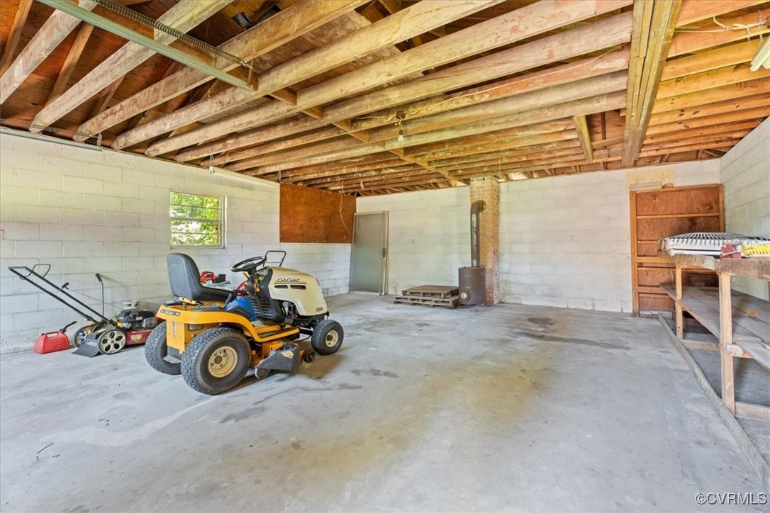 43 Franktown Road Hampton, VA 23663 - Photo 12 of 47 Garage featuring concrete block wall