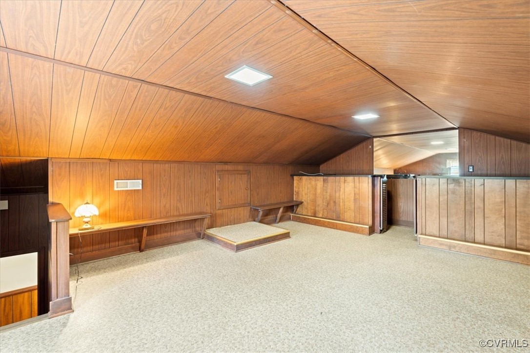 43 Franktown Road Hampton, VA 23663 - Photo 35 of 47 Additional living space with wooden walls, lofted