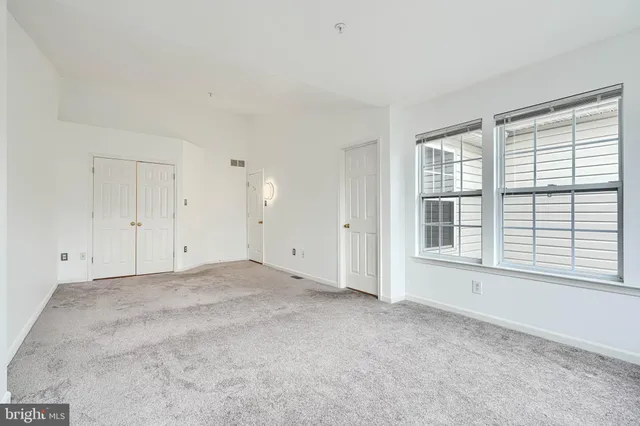 a view of small space with racks on the wall